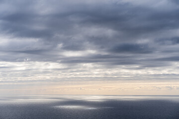clouds over the sea