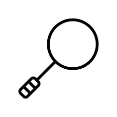 line icon symbol for magnifying glass vector illustration