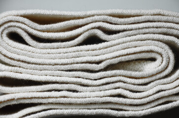 Fototapeta na wymiar Folded layers of fabric.