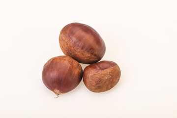 Organic natural sweet Chestnut heap