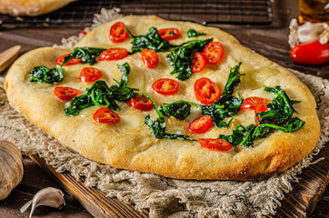 Homemade focaccia simple