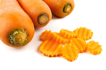 carrot isolated on a white background,element of food healthy nutrients and fruit healthy concept