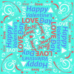 Happy Valentine's Day, greeting card design