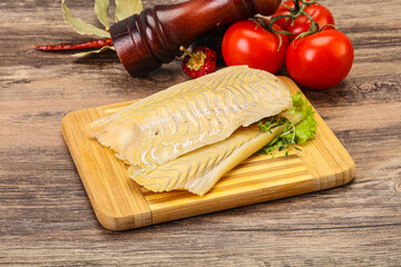 Raw cod fish for cooking