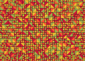 Abstract Geometric Pattern generative computational art illustration