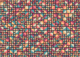 Abstract Geometric Pattern generative computational art illustration