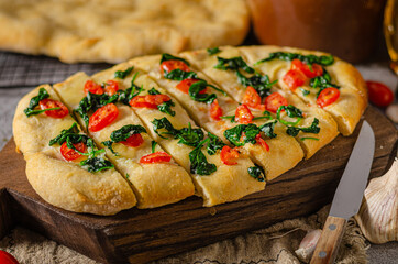 Homemade focaccia simple