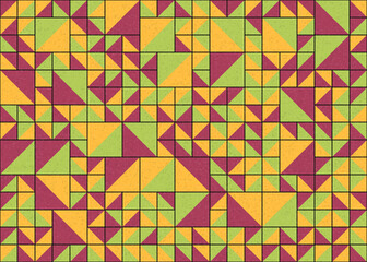 Abstract Geometric Pattern generative computational art illustration