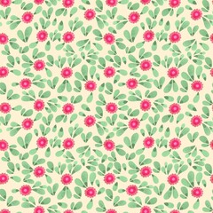 Template seamless watercolor Cute pattern in small flower. Small colorful flowers. White background. Ditsy floral background. The elegant the template for fashion prints.