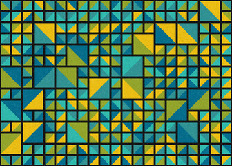 Fototapeta premium Abstract Geometric Pattern generative computational art illustration