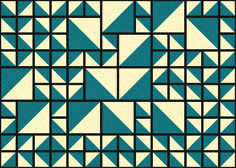 Abstract Geometric Pattern generative computational art illustration