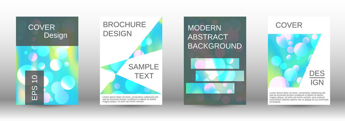 Modern design template. A set of modern abstract covers.