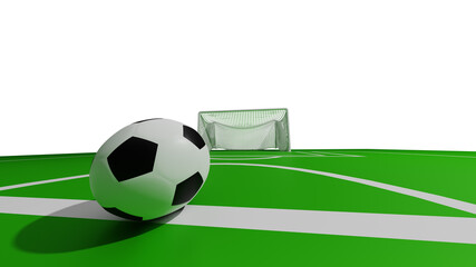 football abstract background 3D render