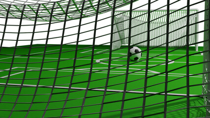 football abstract background 3D render