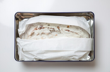 Christstollen, seasonal Christmas festive pastry dessert