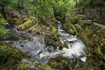Ingleton waterfalls in Yorkshire