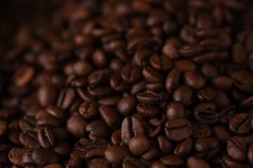 Naklejka premium coffee beans background