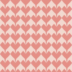 Tile vector pattern with pink background for seamless decoration wallpaper