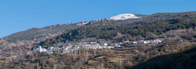 The town of Bubion in southern Spain