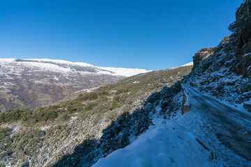 Sierra Nevada covered with snow