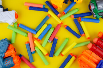 toy gun with color soft bullets children toy