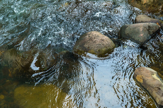 Water Flowing Over Rocks