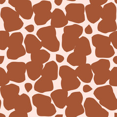 Obraz premium Giraffe fur seamless pattern, tropical animal skin texture