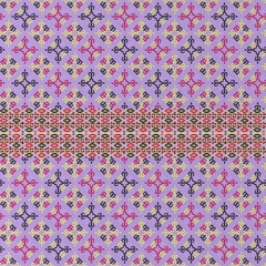 Beautiful fabric background. Asian ethnic ornament. ethnic embroidery, a national multicolor ornament. 3D-rendering