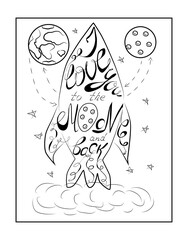 Hand drawn typography poster. Romantic quote for valentines day card or save the date card. Inspirational typography.