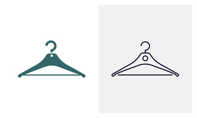 Hangers icon logo design vector template, Fashion icon concepts, Creative design