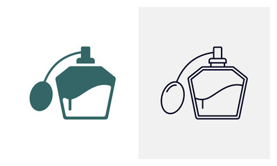 Perfume icon logo design vector template, Fashion icon concepts, Creative design