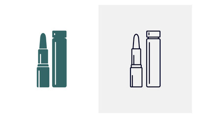 Lipstick icon logo design vector template, Fashion icon concepts, Creative design
