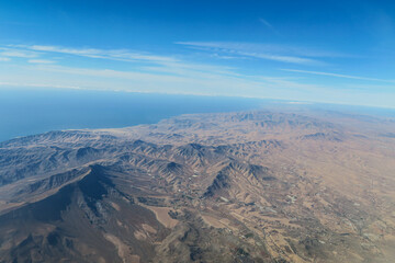 Fototapeta na wymiar aerial view of mountain, La Palma