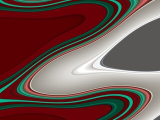 Red blue silver fluid waves abstract background with lines