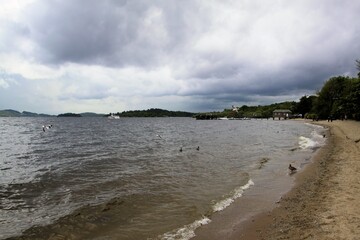 A view of Lock Lomond in Scotland
