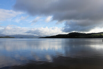 Fototapeta premium A view of Lock Lomond in Scotland