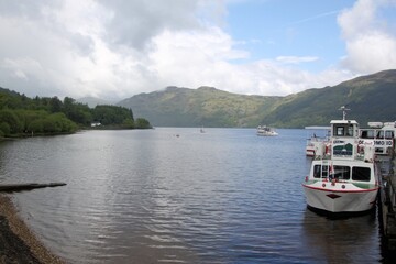 A view of Lock Lomond in Scotland
