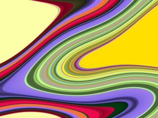 Colorful fluid red violet pink waves, abstract background with rainbow