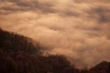 Beautiful landscape in the Caucasus mountains.