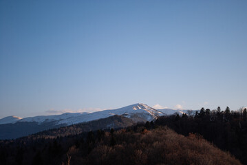 Beautiful landscape in the Caucasus mountains.