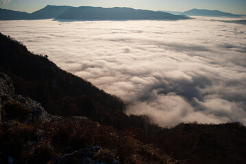 Obraz premium Beautiful landscape in the Caucasus mountains.