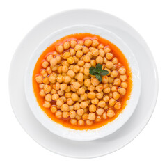 Traditional Turkish Chickpea Food. The classic non-meat cooking method.