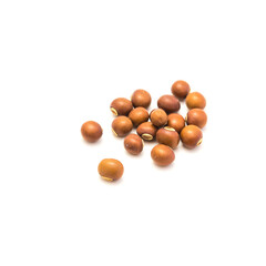 Group of winged beans (Psophocarpus tetragonolobus) isolated on white background