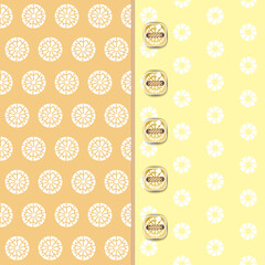 Simple patterns in the set.Seamless pattern. Cute, doll buttons. For children's bed linen, kitchen line. Set for greeting, wallpaper, decorative, textile, fabric, paper texture backgrounds.