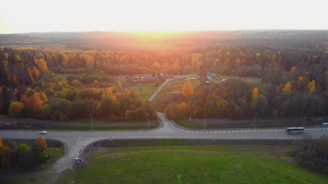 Ruskeala mountain park in Karelia in autumn.