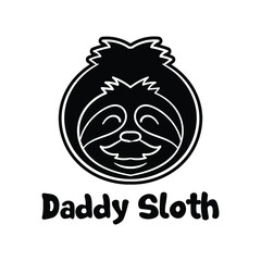 Funny Quote Sloth text and illustration