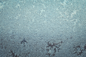 Abstract frosty pattern on glass, background texture