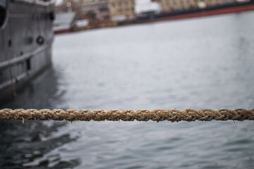 Naklejka premium quiet seaside harbor