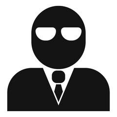 Criminal person icon. Simple illustration of criminal person vector icon for web design isolated on white background