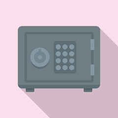 Policeman safe icon. Flat illustration of policeman safe vector icon for web design